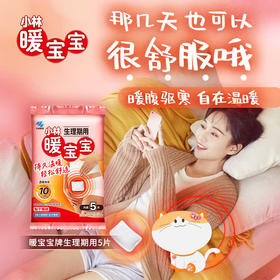 小林制药  暖宝宝生理期保暖贴姨妈女生生理期宫暖发热贴 5片装/包