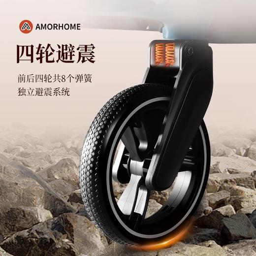 AMORHOME 镁铝合金可换向 新生儿手推车 墨绿色 商品图1