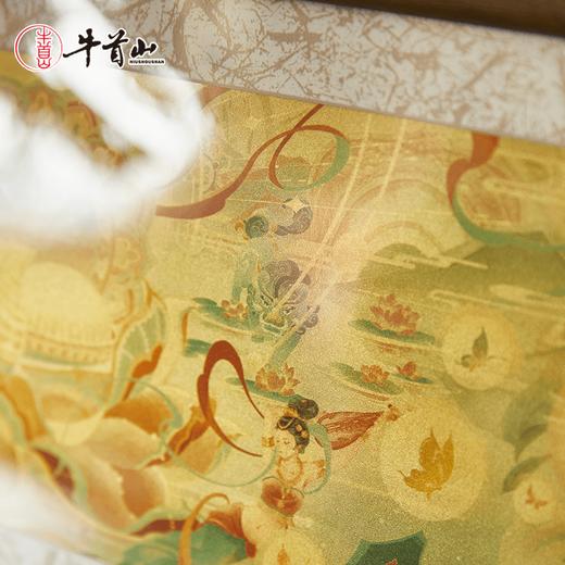 牛首山本心清静金箔画中式客厅异形玄关摆台装饰画景区纪念送朋友 商品图4