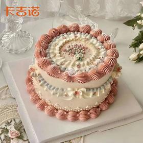 6英寸复古手绘安佳动物奶油生日蛋糕10选1