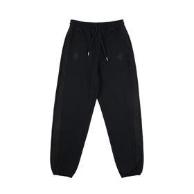 BK2024秋冬百鬼之王麂皮拼接侧条运动卫裤