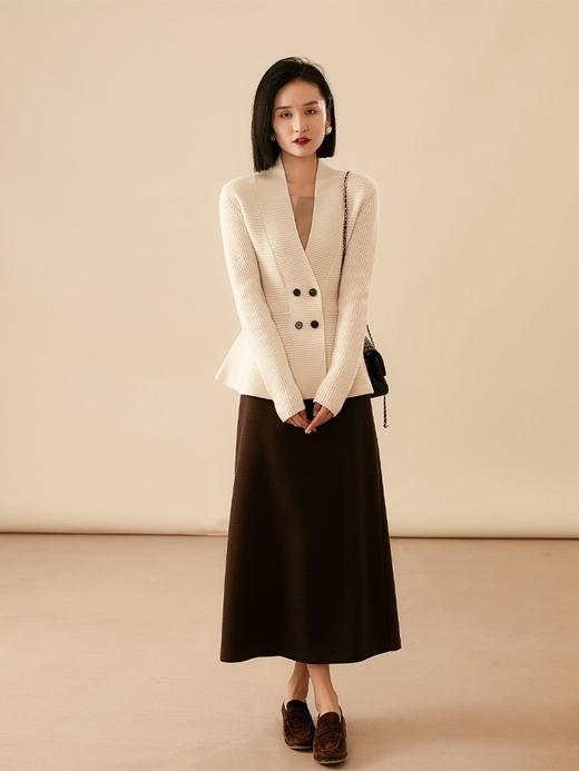 神仙半裙来啦！醋酸羊毛加绒，零下温度也不怕 【梨型身材、腿粗必看】🔥【ORIGNAL&CO &醋酸羊毛直筒裙】 商品图2