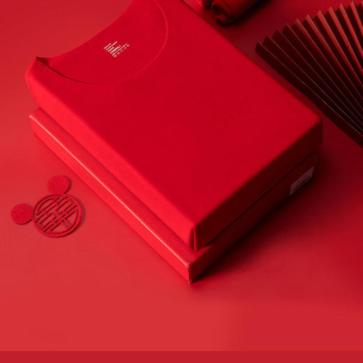 【万事顺遂❗️新疆长绒棉鸿运礼盒装】红衣穿身上，全年走红运！本命年保暖内衣套装女纯棉新婚嫁娶男士大红色秋衣秋裤女蛇年新年 商品图3