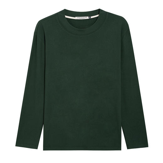 【德绒】【特大码】【新款DMH】大依优型大码双面德绒打底长袖T恤休闲加肥加大上衣男士胖子大码t恤打底300斤 商品图9