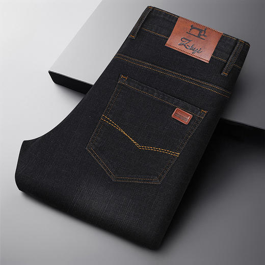 罗蒙春秋男装牛仔裤男士直筒休闲棉质微弹力牛仔裤男长裤 商品图3