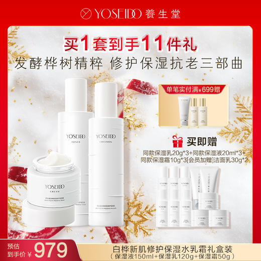 【每满200减20】养生堂白桦新肌修护保湿套组 商品图5