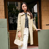 NEELLY纳俪商场同款冬季新款针织翻领拼接双面呢大衣廓形外套女N24104N07769 商品缩略图3
