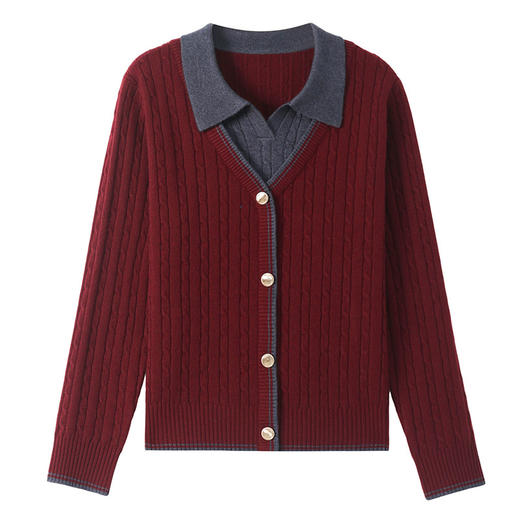 CC-MY-1173秋冬季新款时髦简约百搭气质显白保暖毛衣针织打底衫上衣 商品图4