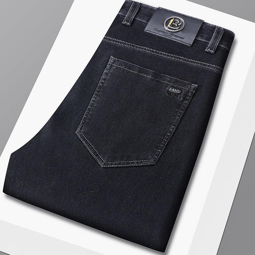 罗蒙春秋款男装牛仔裤男士直筒宽松版棉质微弹力牛仔裤男长裤子 商品图5
