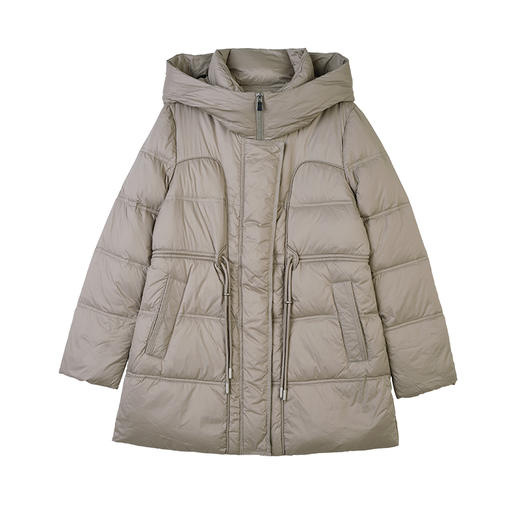 SRR8BD105诗梦黑色中长款羽绒服 商品图4