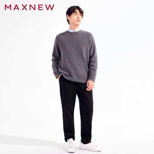 【毛衫】时尚廓形圆领毛衫1N4112505 商品图4