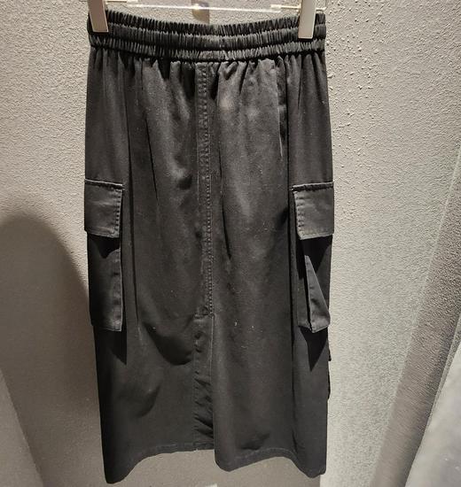 Z1松紧腰抽绳拼织带多袋半裙40820（红黑） 秋季 243100220321 商品图1