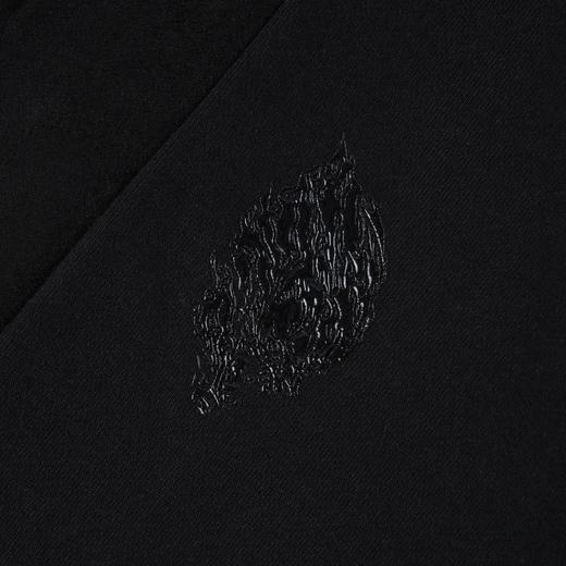 BK2024秋冬百鬼之王麂皮拼接侧条运动卫裤 商品图4