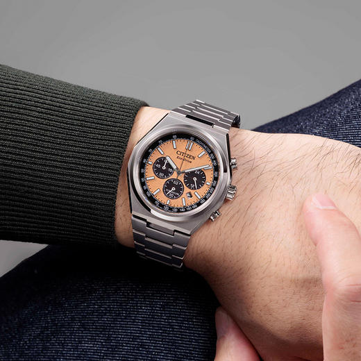 西铁城/CITIZEN 光动能舒博™钛潮流运动时尚男表CA4610-85Z 商品图4