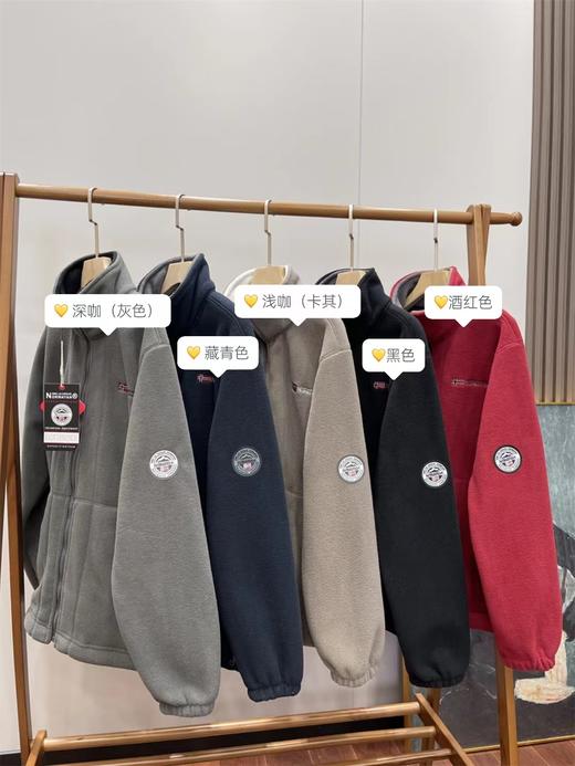 新增夹克外套！超帅气❗️出口订单！挪威远征科考队专用【情侣款5色立领、连帽摇粒绒户外功能性外套】防寒抗寒零下-15度❗️冬天行走的小暖炉 ✅源头工厂直发！无中间多层差价，市面上最低！重点：超厚款 商品图7