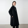 NEELLY纳俪商场同款冬季新款廓形绵羊毛双面毛呢大衣黑色外套女N24104N07774 商品缩略图3