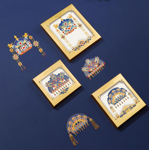 【故宫书签】有凤来仪凤冠金属书签古典中国风博物馆文创礼物伴手礼 商品图6