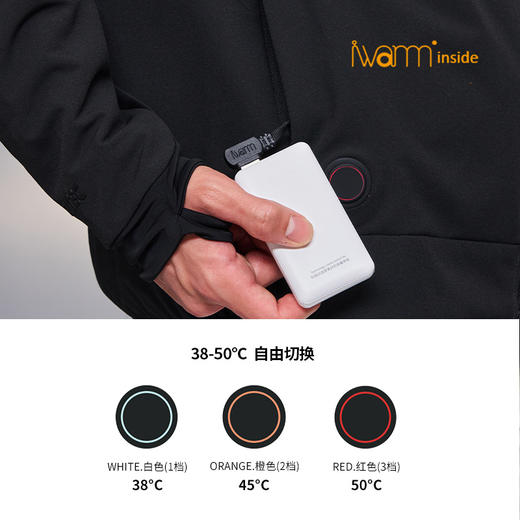 智能温控羊毛外套男女同款 商品图3