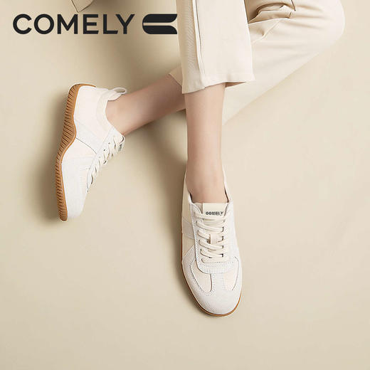 康莉KWT5A005阿甘鞋秋季新款倍儿火潮鞋复古软底圆头休闲小众运动板鞋 商品图3