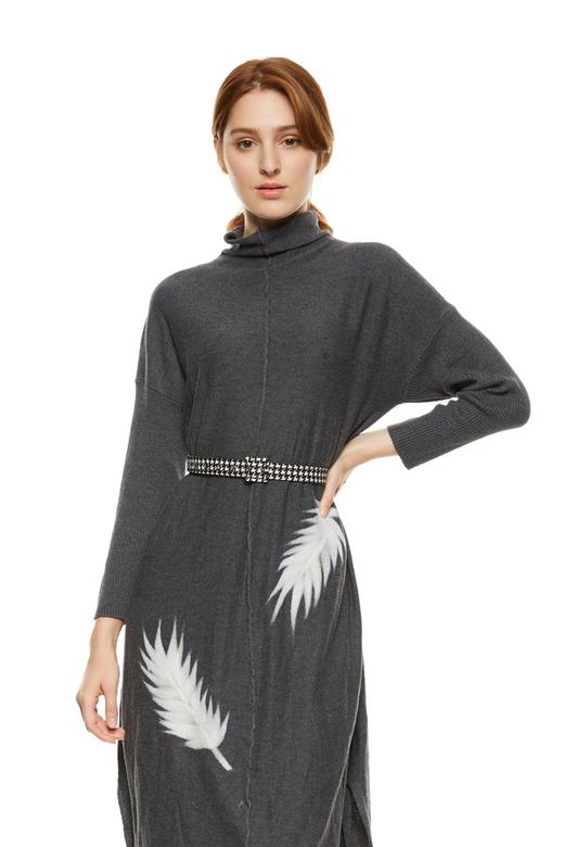 SUMMER & SAGE 黑白千鸟格方扣腰带 8540 商品图0