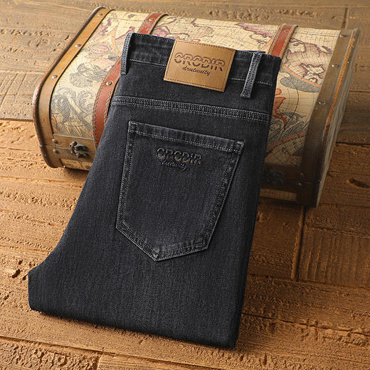 罗蒙春秋款男装牛仔裤男士直筒休闲百搭棉质牛仔裤男长裤 商品图3