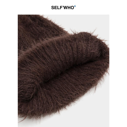 氛围感红咖啡毛线针织帽 商品图2