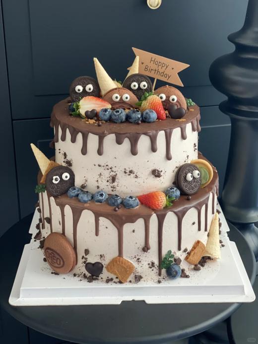 奥利奥搞怪巧克力淋面双层蛋糕 商品图0