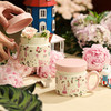 Moomin姆明杯子花茶杯陶瓷带盖马克杯家用粉色喝水杯子女生高颜值 商品缩略图0