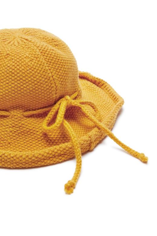 AVA 蝴蝶结系带黄色渔夫帽 8266 商品图3