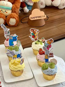 《波西和皮普》纸杯蛋糕6只