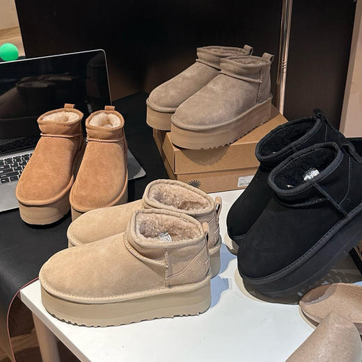 厚底𝐮𝐠𝐠周冬雨雪地靴𝟓𝐜𝐦𝟑𝐜𝐦两个厚度111202 商品图0