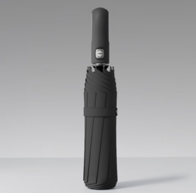 天堂 全自动雨伞三折 10骨加固一键开收易甩干简约晴雨伞 乌木黑 100048283306