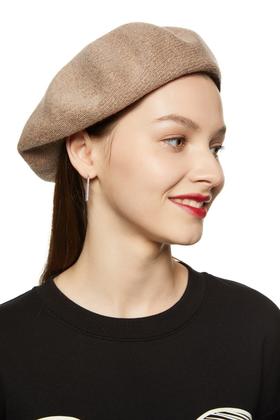 AVA 浅茶色百搭贝雷帽 8256