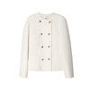 西嘉羊毛强缩呢复古双排扣箱型小香外套2024冬上新(货号:WT2404069) 商品缩略图3