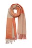 AVA 双色格纹流苏围巾 8082 商品缩略图1