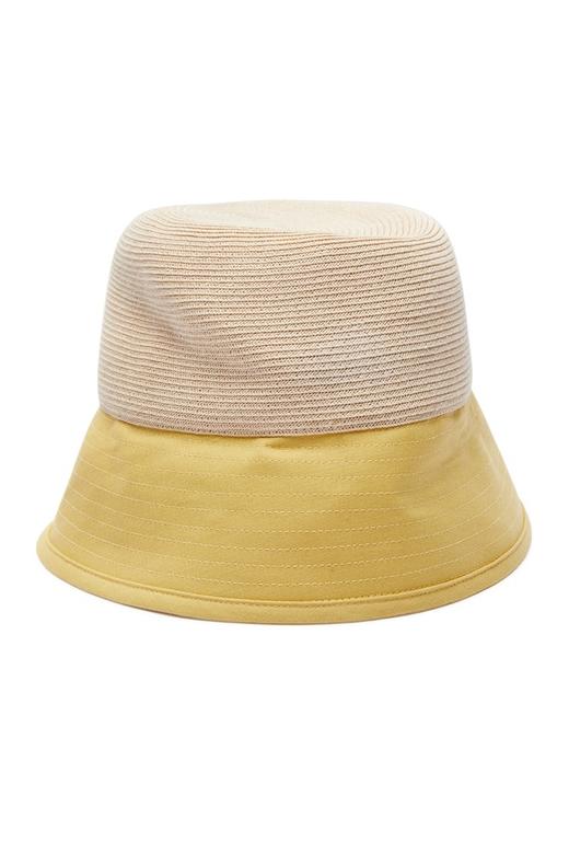 SUMMER & SAGE 拼色开口休闲渔夫帽 9128 商品图1