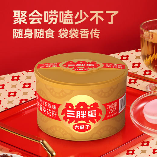 三胖蛋-五香瓜子175g罐装*2 商品图1