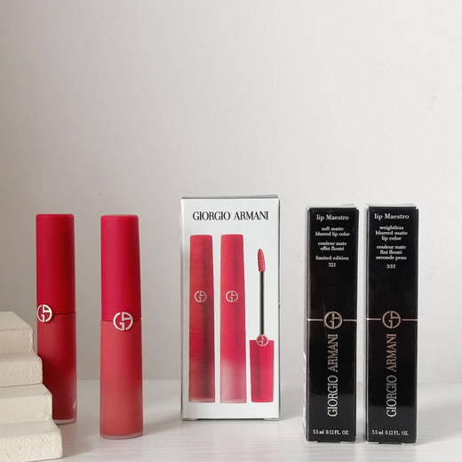 [小滋心选]【活动价￥79.9】阿玛尼CRUSH唇釉套盒两支装 商品图5