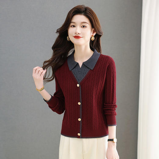 CC-MY-1173秋冬季新款时髦简约百搭气质显白保暖毛衣针织打底衫上衣 商品图3