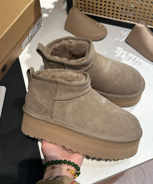 厚底𝐮𝐠𝐠周冬雨雪地靴𝟓𝐜𝐦𝟑𝐜𝐦两个厚度111202 商品图1