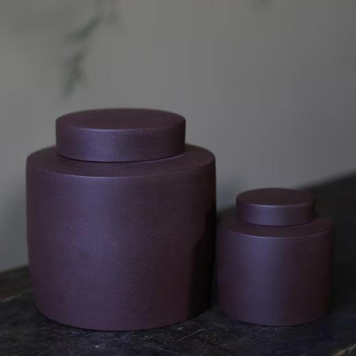 经典陶坊出品经中紫泥茶叶罐 商品图2