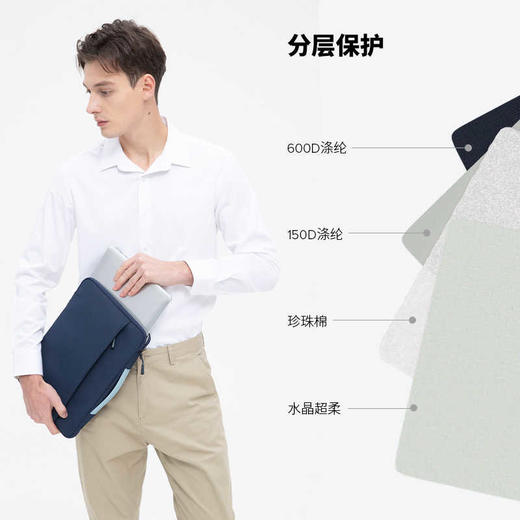 JCPal本朴笔记本电脑包适用苹果MacBookAir15英寸2024年新款男M3商务手提内胆包16寸保护套14寸电脑女包 商品图3