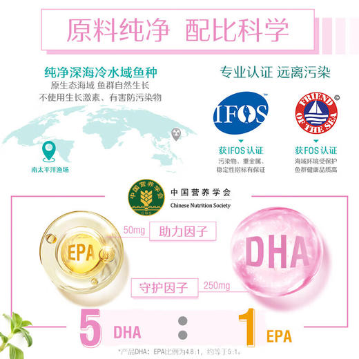 【国内版】Swisse斯维诗 DHA鱼油凝胶糖果 30粒（孕妇瓶装）哺乳期备孕增强记忆力 商品图3