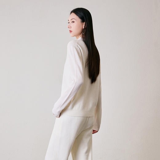 NEELLY纳俪商场同款冬季新款纯色内搭打底修身小立领针织衫毛衣女N24094A07779 商品图1