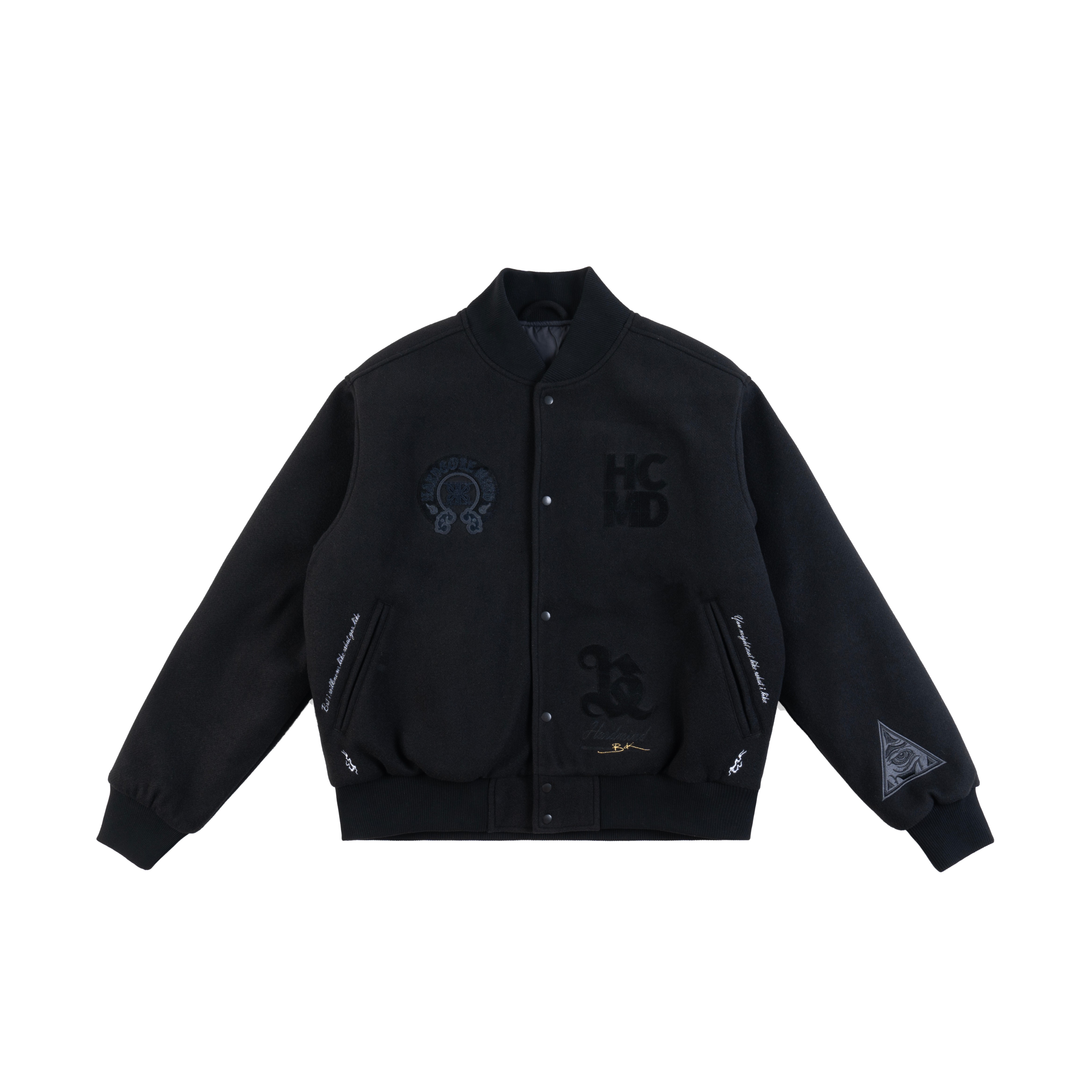 BK2024秋冬硬核思维石狮棒球夹克