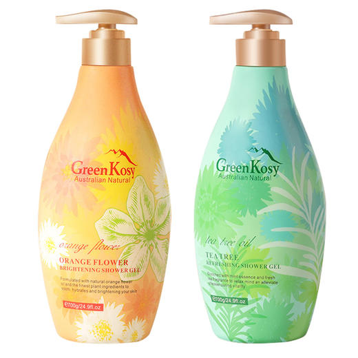 【番客精选】绿色溪谷橙花亮肤/茶树舒爽沐浴露^700ml/瓶 商品图0