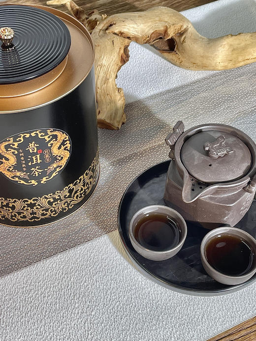 【朴大师黑金罐普洱珍藏茶】💯！！！！刚刚推出，😍单量就好猛的！ 🤩限量破价！最适合养生的茶🌸 中国制茶大师李勇顺监制，百年古树普洱，云南勐海高山大叶种🥳  商品图1