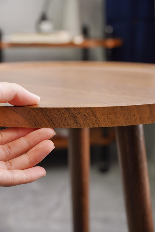 【Trees&wind极简风边几W-06】完全不摇晃，实用是真实用 颜值也是真高🎴美感幸福感稳稳提升 👉🏻好看的全胡桃木色茶几！复刻local美式家居风  商品图3