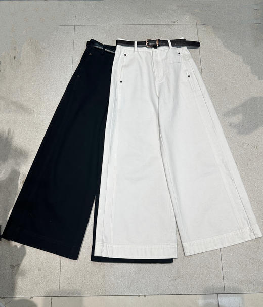 【门店同款】ENJOY冬季极简宽边阔腿裤 159894384 商品图0