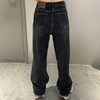 Z1一粒扣皮牌抓绒直筒牛仔裤40909 冬季 807984091106 商品缩略图2